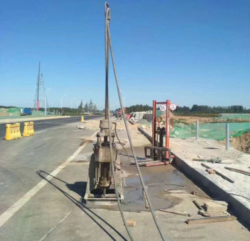 源城公路高聚物注浆加固